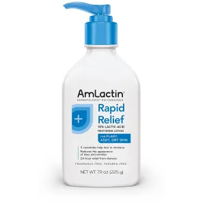 AmLactin Rapid Relief Restoring Body Lotion With Ceramides, Moisturizing Lotion for Dry Skin - 7.9 Oz