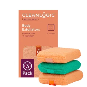 Bath and Body Body Exfoliators, Assorted Colors, 3 Count