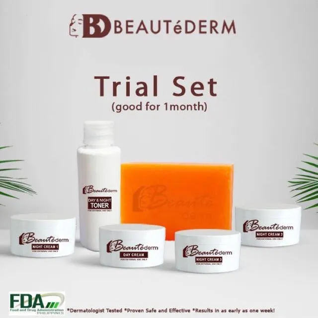 Beautederm Trial Set ( Medium ) - 60 ML toner , 10grams cream