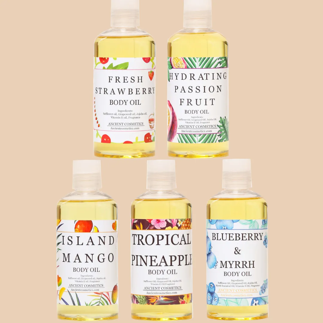 Fruit Medley: 5-Pack Body Oil Bundle (5-Randomly Selected)