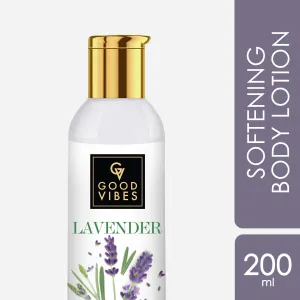 Good Vibes Lavender Softening Body Lotion | Hydrating, Moisturizing | No Parabens, No Sulphates, No Animal Testing (200 ml)