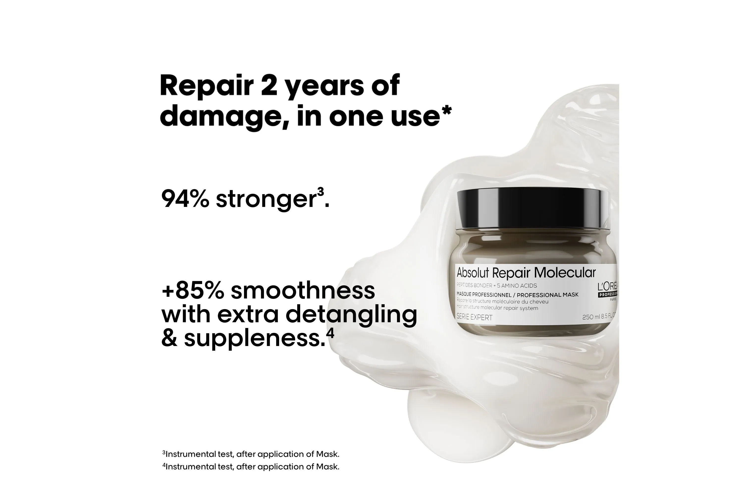 L'Oréal Professionnel Serie Expert Absolut Repair Molecular Shampoo, Mask & Serum Trio