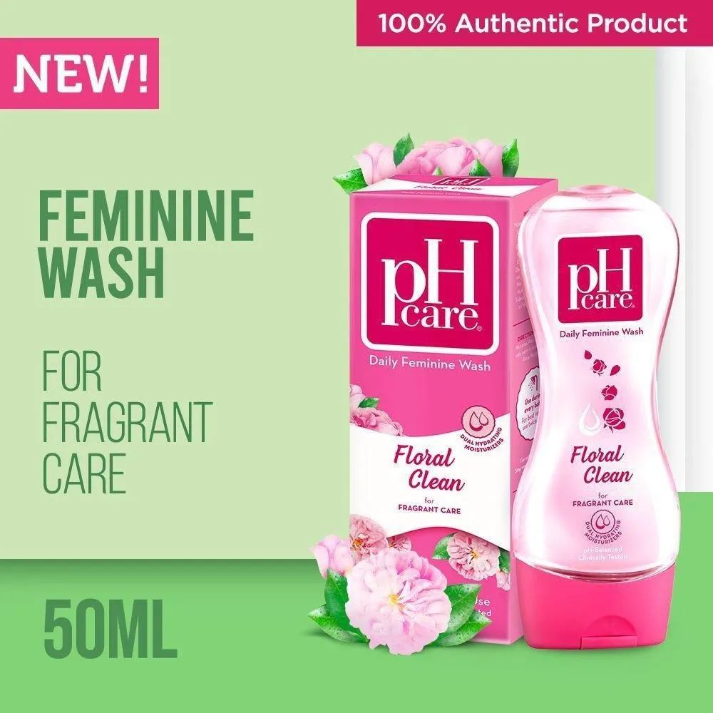 pH Care Daily Feminine Wash Floral Clean - 50ml